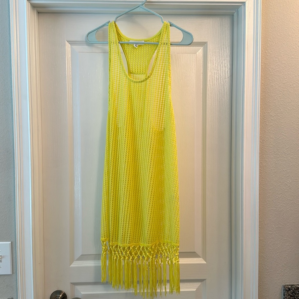 Small/Medium Yellow Beach Coverup